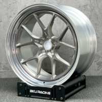 Jantes Bku 2 pièces forgées 5x130 pour Porsche 911 992 991 997 GT2 GT3 RS, personnalisées, légères, 19 20 21 pouces, alliage brossé or