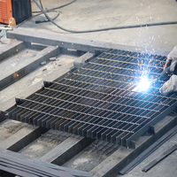 Grille en acier galvanisé durable pour passerelle métallique de chantier