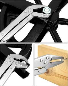 Juego de Alicates de bloqueo de largo alcance OEM, 3 uds., llave de agarre de ángulo recto de acero/45 grados/<span class=keywords><strong>90</strong></span> grados para prensar espacios estrechos - Product Image 3