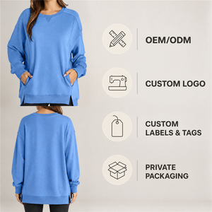 Sudadera con Capucha de Corte Regular para Hombre y Mujer, Tejido Grueso, Diseño Sólido, Ecológica, con Logotipo Personalizado Digital, para Invierno - Product Image 3