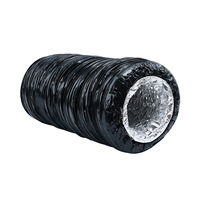 Ventilateur d'extraction d'air frais réglable 80-300 avec silencieux anti-bruit, tuyau flexible en PVC composite et feuille d'aluminium pour salle à manger