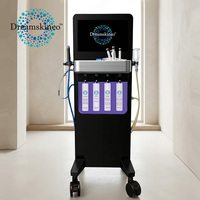 Máquina Facial de Hidrodermoabrasión con Chorro de Oxígeno y Mango de Acero Inoxidable - Microdermoabrasión Multifunción con Limpieza Acuática