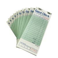 Bloc-notes de paiement personnalisé par le fabricant d'origine, 17 lignes, pour les commandes des clients, bloc-notes de reçus pour les restaurants