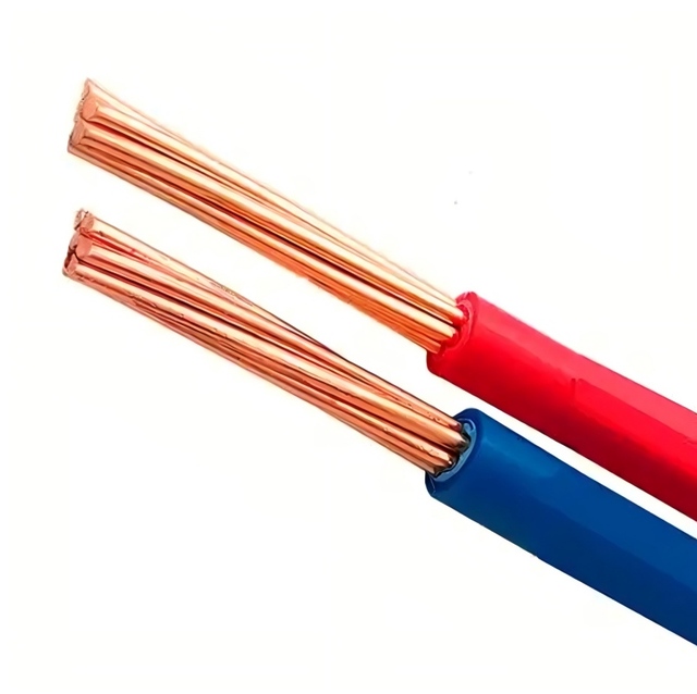 BV Single Core Solid Copper Electrical Wire 450/750V Insulated Building Wire for Indoor Use