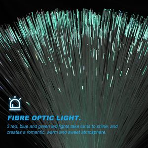 <span class=keywords><strong>Illuminazione</strong></span> Decorativa a Fibra Ottica LED Multicolore con Effetto Glaciale, Base Cambia Colore per un'Atmosfera Rilassante, Luce Notturna - Product Image 4