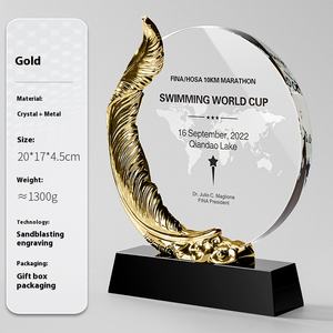 แก้วคริสตัล3D ถ้วยรางวัลทางธุรกิจของขวัญดีไซน์แบบถ้วยแก้วคริสตัล - Product Image 5