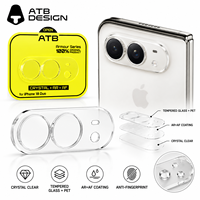 Protection d'objectif d'appareil photo en verre trempé 9H ATB AR+AF à installation facile pour iPhone 17 18 Pro Max et iPhone Duo