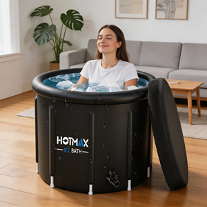 Premium Cold Plunge Tub Ice <b>Bath</b> Pod with Insulated PVC Cover for Athlete Muscle Recovery - Product Image 1