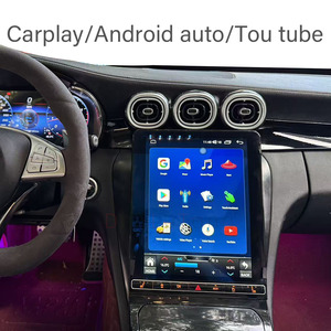 Cruscotto Digitale Touch Screen OLED Stile Tesla con GPS, Radio, Android Auto e Bocchette dell'Aria per Mercedes-Benz Classe C <span class=keywords><strong>W205</strong></span> - Product Image 5