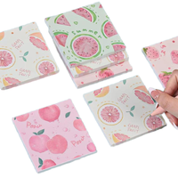 Vente en gros de notes autocollantes avec logo personnalisé bloc-notes rose mignon pour le bureau et l'école bloc-notes fantaisie rose promotionnel