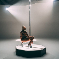 Sexy Hot Stripper Jumping Platform Pôle illuminé Go Go Go Box Stripper Dance Stick Stage Lights GOGO Stand Performance