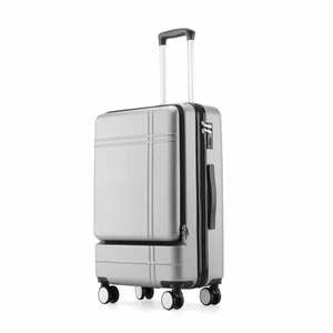 Maletín ABS de equipaje de bolsillo <span class=keywords><strong>con</strong></span> cremallera de Apertura frontal unisex personalizado maleta de moda <span class=keywords><strong>con</strong></span> cerradura TSA y rueda giratoria 360 - Product Image 6