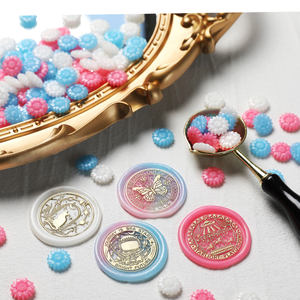 خرز شمع الختم من زهرة عباد الشمس 0.5 كجم، مادة شمعية ناعمة لتزيين وتغليف الهدايا، مناسبة للحرف اليدوية - Product Image 3