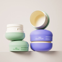 Fournisseur direct d'usine, pots cosmétiques colorés de 30 ml et 50 ml, contenants en plastique vides pour masque facial ou crème, impression sur soie personnalisée