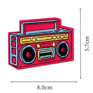 Patch brodé thermocollant style punk, motif crâne de groupe rock, cassette musicale et radio, pour la décoration de vêtements, sacs et jeans - Product Image 4