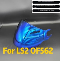 Visière de casque pour modèle LS2 OF562, protection UV, matériau PC, pare-brise renforcé, universel, toutes saisons, unisexe