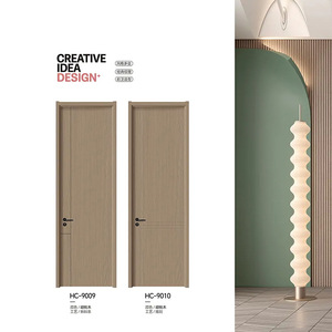 Puerta Interior Minimalista de Madera Sólida HC-9001 con Apertura Manual y Acabado para Dormitorio - Product Image 3
