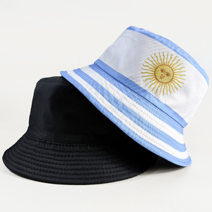 Gorra de Pescador Personalizada con la Bandera de la Selección Nacional de Fútbol, <span class=keywords><strong>Baloncesto</strong></span>, Copa <span class=keywords><strong>Argentina</strong></span>, Club Deportivo, para Aficionados - Product Image 1