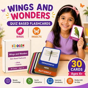 Tarjetas de Memoria Flash de Aves e Insectos para el Aprendizaje de los Niños, Tarjetas de Identificación de Aves e Insectos para Niños de la India - Product Image 1