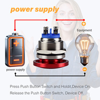 Interrupteur à bouton poussoir Mushroom, version 22 mm avec borne à vis pour un câblage facile dans les applications industrielles