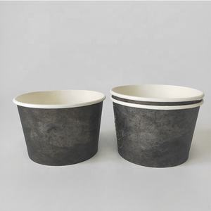 Récipient en papier pour crème glacée Tasse en papier pour crème glacée Bol à salade avec couvercles en papier - Product Image 2