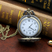 Montre de poche en bronze du zodiaque chinois, antique, 12 signes du zodiaque, rétro, gravure tridimensionnelle, montre à quartz avec animaux