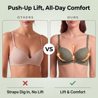 Soutien-gorge push-up côtelé Arc avec double rangée de strass, bande de maintien large, sans armatures, bretelles larges, soutien-gorge personnalisé pour femme