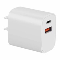 Vente en gros double port 20W QC 3.0 USB + Type C Chargeur PD Charge rapide Chargeur rapide A + C Chargeur pour iphone Samsung