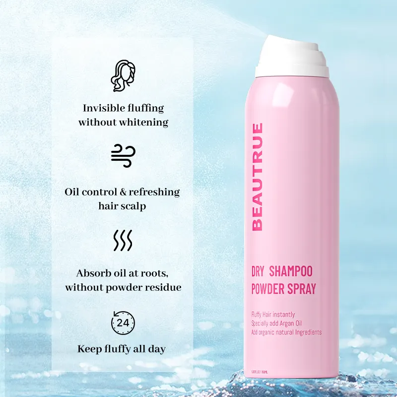 No Washing Private Label Remove Detangling And Oil Give Hair Shine Powder Spray Hair Styling Dry Shampoo