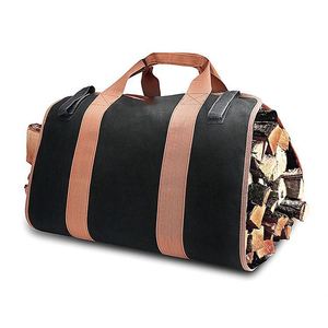 Bolsa de transporte de leña de lona BSCI, duradera y resistente, para chimenea y estufa. - Product Image 1