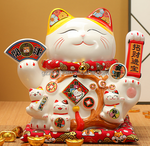 Fabriqué à la main 10 pouces secouant la céramique Elvis Presley Figurine poterie et émail oeuvre pour le nouvel an chinois - Product Image 4