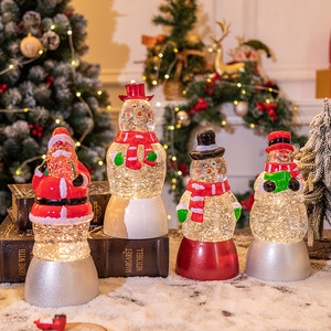 ไฟรูปตุ๊กตาหิมะแบบตั้งได้สำหรับเทศกาลคริสต์มาสสุดสร้างสรรค์ของขวัญคริสต์มาสลูกบอลหิมะตกแต่งคริสต์มาสโคมไฟน้ำ - Product Image 2