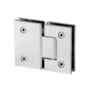 North American Hot Sale 180 Degree Brushed Nickel chrome matte black gunmetal Shower Hinges Frameless Glass Door Hinges