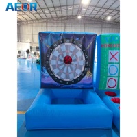 Permainan Karnaval Interaktif Tiup PVC Laris Grosir 4-in-1 Wahana Karnaval