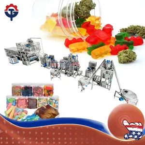 2024 TG Easy Operation High capacity fruit jelly making machine gelatin pectin candy production line gummy candy depositing line
