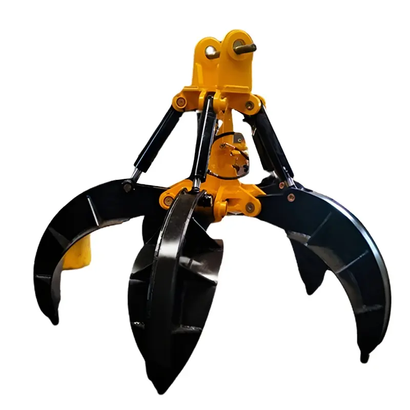 Factory Sales Sorting Grapple For Excavator Hydraulic Orange Peel Grapple 360 Hydraulic Rotating Grapple