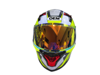Machine de nettoyage de casques de moto à double visière, finition noire mate, ailettes remplaçables, construction en ABS pour moto de route/vélo