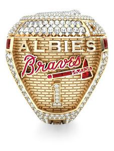 Anillo de Campeonato Réplica de la Serie Mundial de Béisbol Masculina de los Atlanta Braves 2021 - Product Image 2