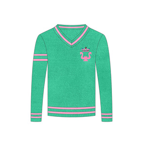 Maglione Pullover in maglia tinta unita in Cashmere Unisex in lana Cashmere Unisex all'ingrosso con maniche a maglia rossa in tinta unita - Product Image 5