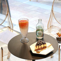 Tasse à soleil en verre, 12oz, 350ml, 12oz, pour le Dessert, la crème glacée, processeur sur socle de grande taille, pour Latte à Cappuccino et à chocolat chauds