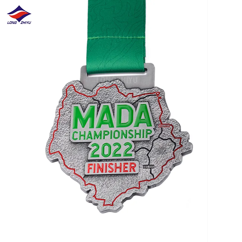 Longzhiyu 17 anni medaglione in metallo smalto medaglione personalizzato Design da corsa Finisher medaglia di maratona premio sportivo personalizzato