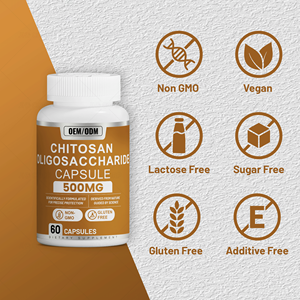OEM Private Label Gewichtbeheersingssupplement 500mg Chitosan Oligosaccharide <span class=keywords><strong>Capsule</strong></span> voor Volwassenen - Product Image 3