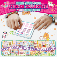 Autocollants en plastique créatifs DIY, livre de collection de bracelets perlés personnalisés, jouets pour enfants de 4 à 6 ans et de 7 à 12 ans, nouveautés