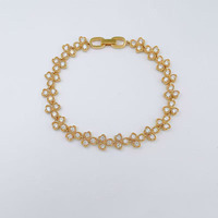 Bracelet Trèfle Élégant et Raffiné en Or Jaune 18K avec Diamant de Laboratoire 2.4ct Certifié IGI – Bijou Tendance pour Femme, Création Quotidienne