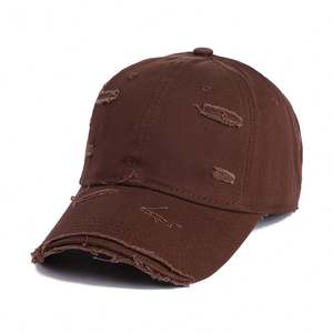 Vente en gros Casquette de baseball réglable en coton lavé unisexe pour homme et femme Casquette vintage en détresse - Product Image 4