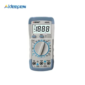 A830L LCD multimetro digitale AC DC tensione diodo frequenza Multitester Tester di corrente Display luminoso con funzione Buzzer