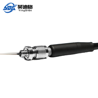 Conector Aeroespacial Ultraminiatura IP68 a Prueba de Agua, 8 Pines Macho, Núcleos Personalizables, Latón con Baño de Oro, Acero Inoxidable 316L