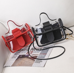 Summer New Fashion Vintage PVC Transparent Shoulder Bag Women's Trendy Waterproof <span class=keywords><strong>Clear</strong></span> <span class=keywords><strong>Messenger</strong></span> Tote Purses Candy Pattern Gift - Product Image 5