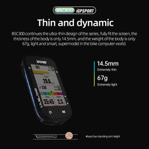 Ordinateur de vélo BSC300 sans fil GPS avec écran tactile, navigation hors ligne, alertes de parcours, compatible VTT et vélo de route, Insta360 - Product Image 5