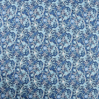 Tissu Popeline Imprimé Fleurs Coton Années 70*100 pour Confection de Vêtements Faits Main
